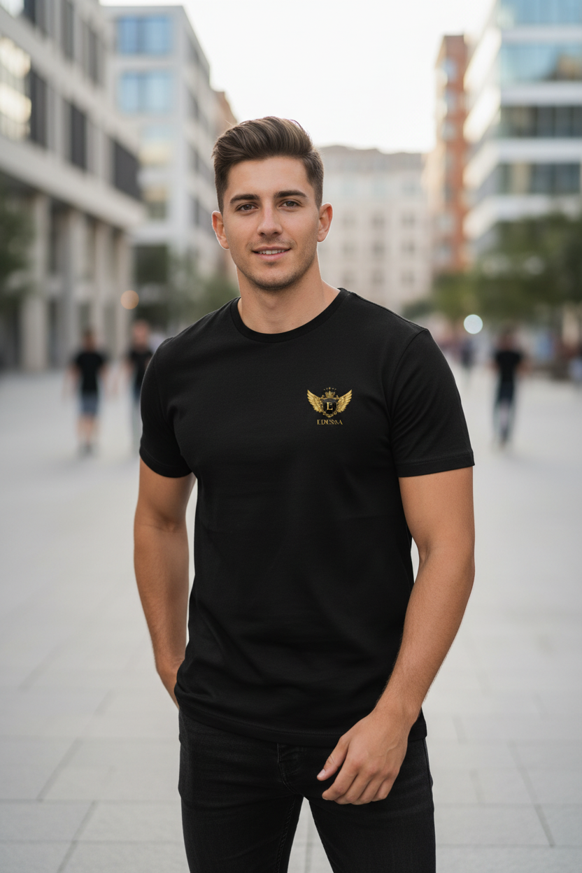 EDESSA Classic T-Shirt Black – Mann
