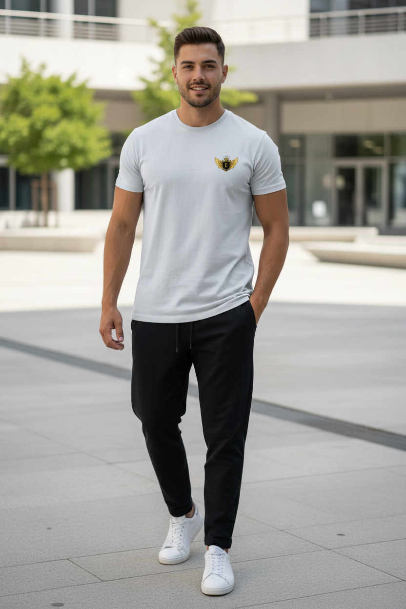 EDESSA Classic T-Shirt Ice Grey – Mann