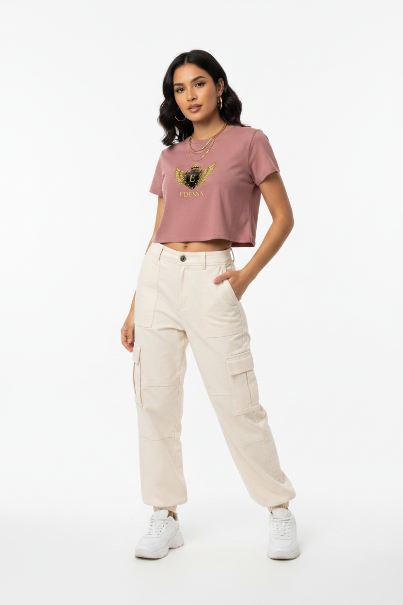 EDESSA Crop-Top Mauve