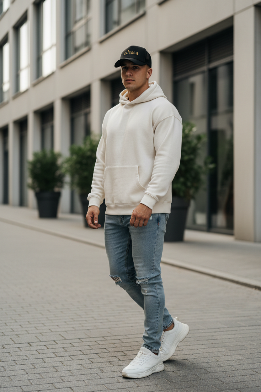 EDESSA Trucker Cap – Mann, kleine Buchstaben