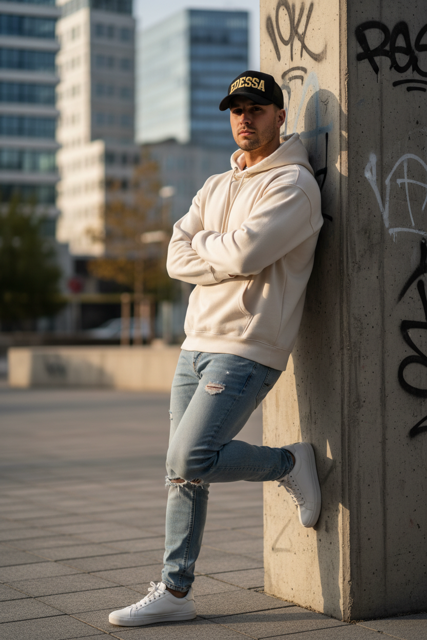EDESSA Trucker Cap – Mann, nur Text