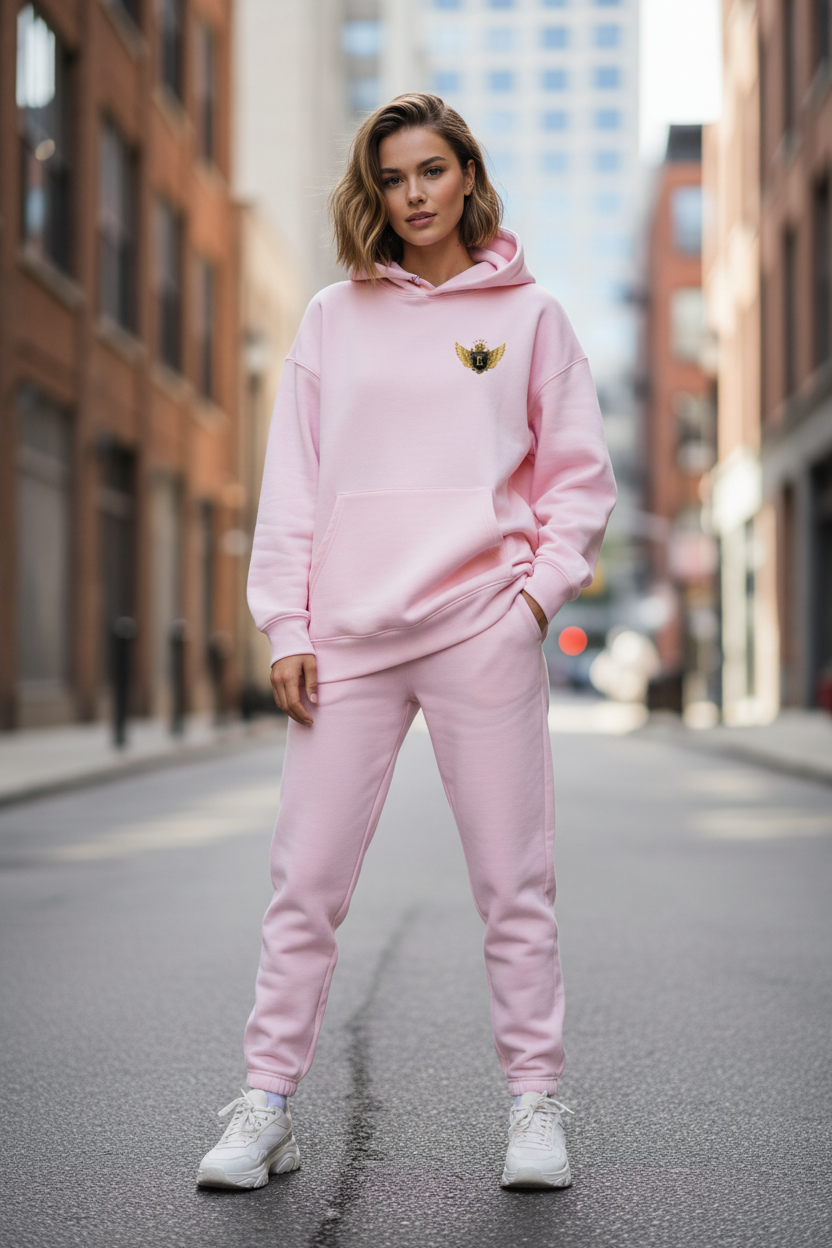 Frau Hell-Pink Hoodie