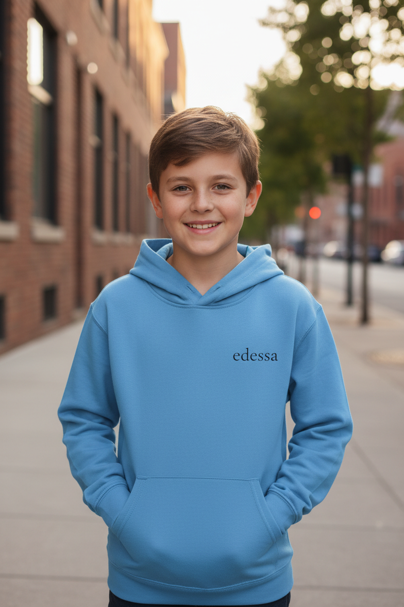 Junge Carolina Blue Kinder-Hoodie