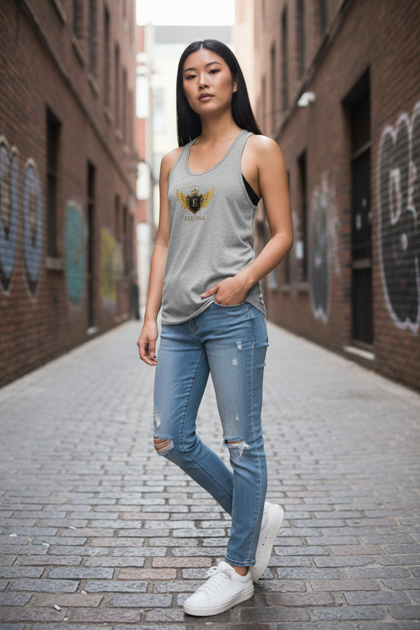 Racerback Heather Grey