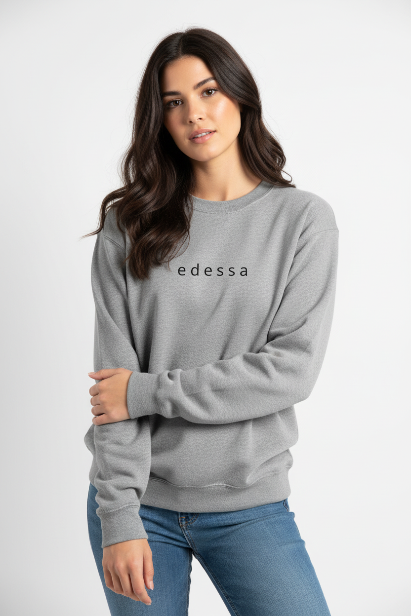 Sweatshirt Grau Frau